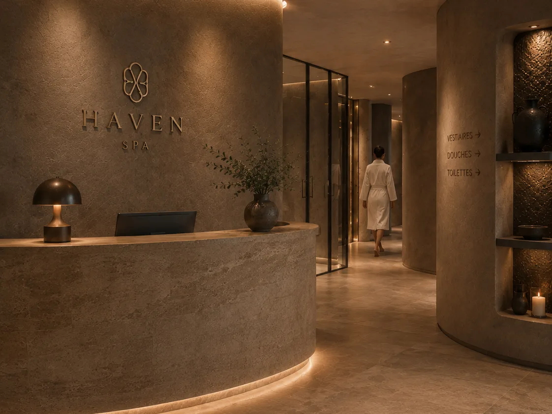 Diseño interior de un spa hotelero