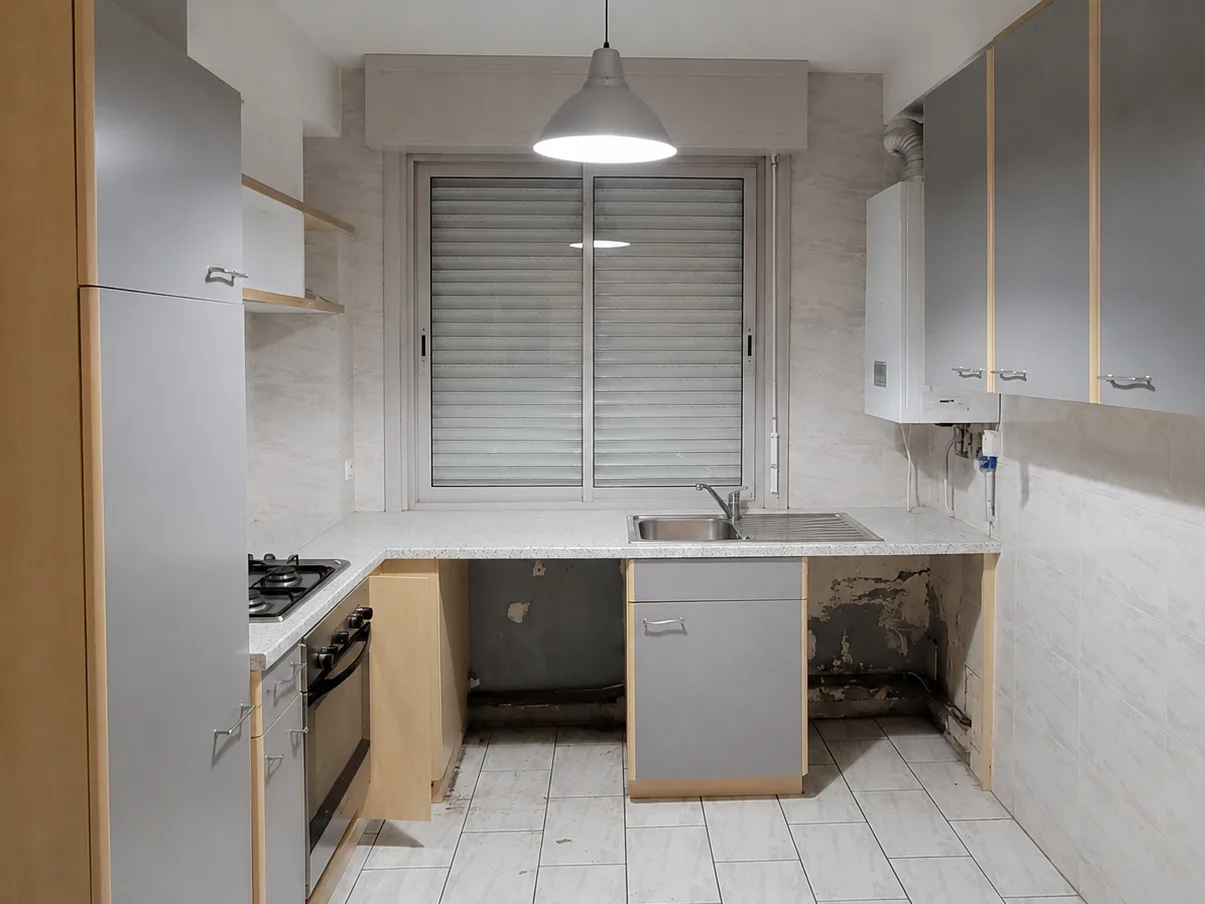 Antes — Antes / después — reforma de un apartamento de 112 m²